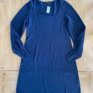 Banana Republic Deep Navy Scoop Neck Knit Dress. Size medium